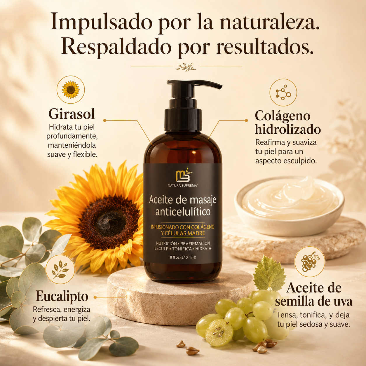 Aceite Masaje Corporal Reafirmante 240ml