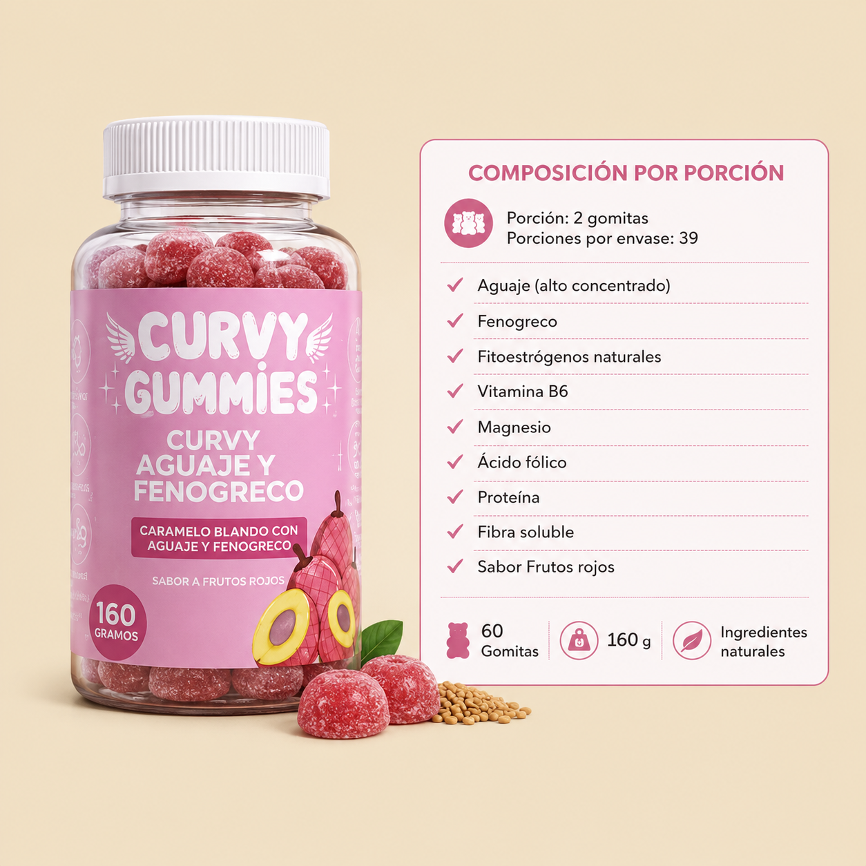 Curvy Gummies | Aguaje + Fenogreco