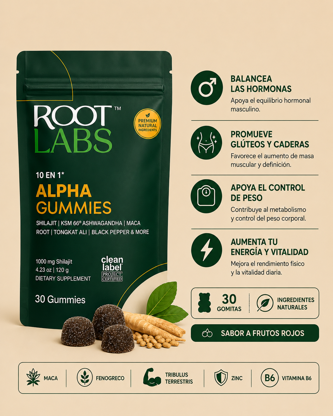 Alpha Gummies | Fórmula 10 en 1