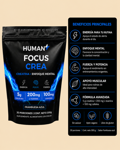 Focus CREA | Creatina + Cafeína